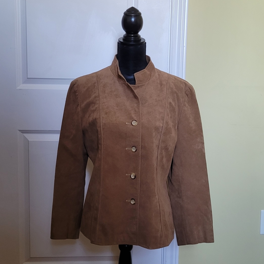 Enzo Quaglia blazer jacket brown vintage 1970s Mills Brothers neutral ILGWU